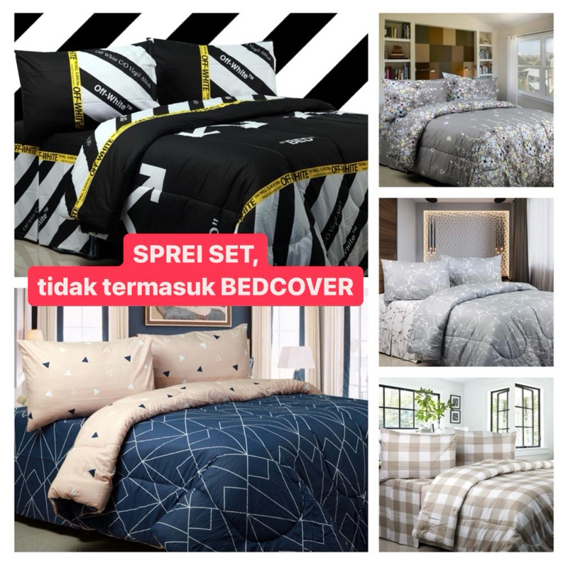 Sierra - Sprei 160x200 / 180x200 | Homemade KING QUEEN premium (tanpa bedcover)