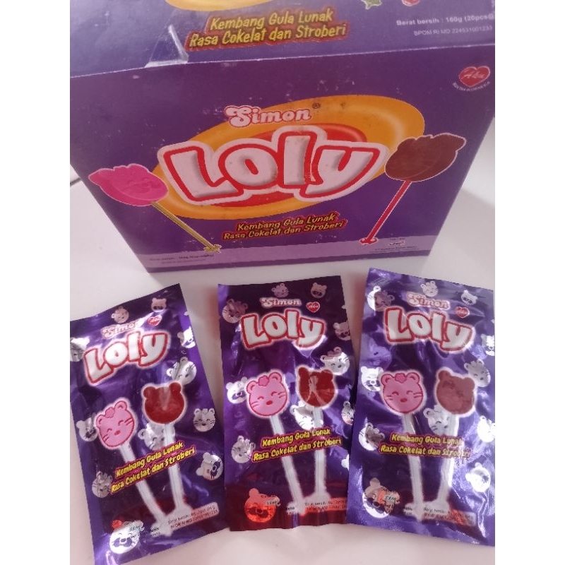 

grosir Simon Loly rasa coklat dan strobery isi 20 pcs