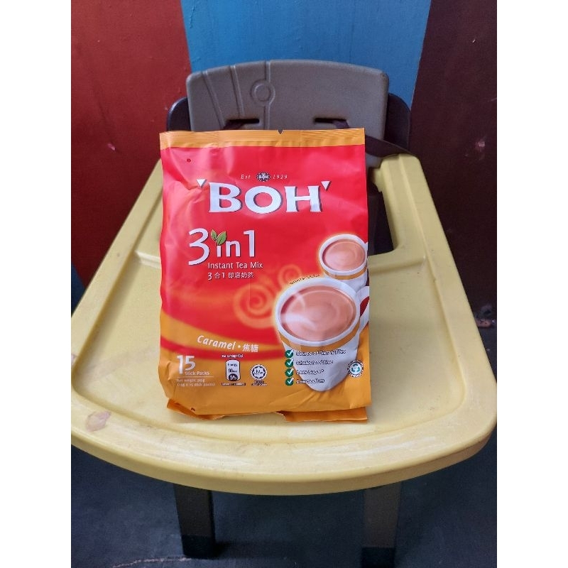 

Boh Instant Tea Mix 3in1 Caramel (15x19gr) BOH Caramel Instant Tea Less Sweet