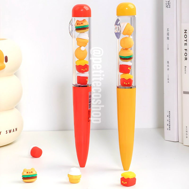 

FAST Food Dango Cute Gel Pen Dessert Cookie Fruit Sakura Polar Snow Bear Burger Cat Bolpen Bolpoin Korea Lucu Sweets