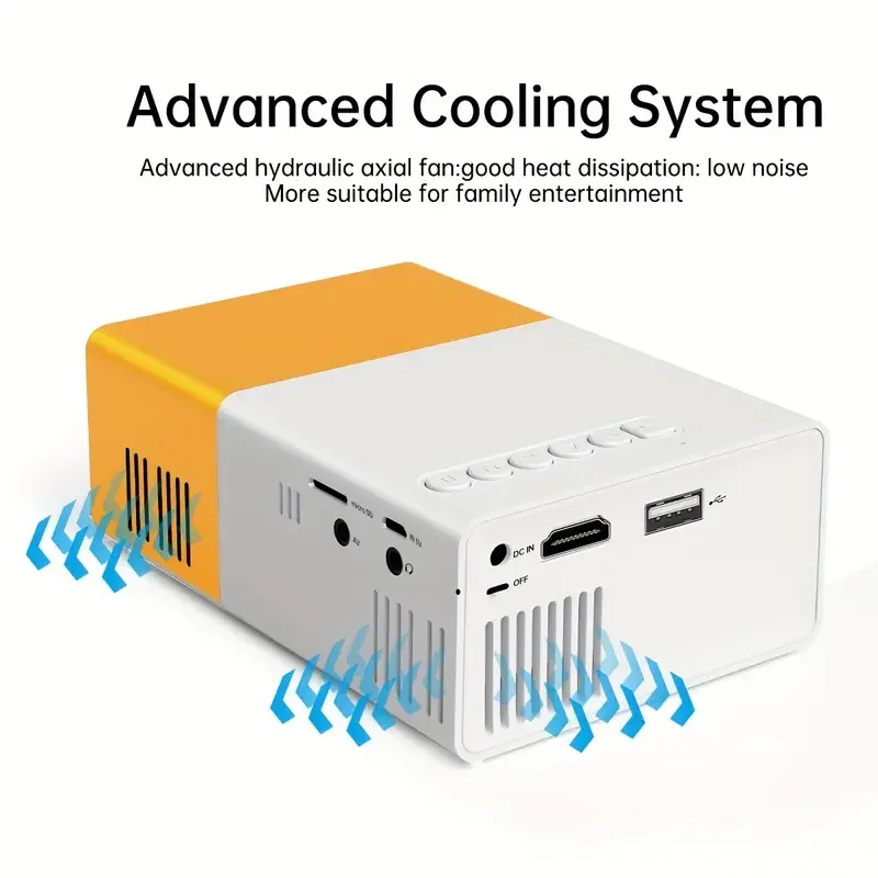 Projector Mini For Phone Portable Home Theater Mini Proyektor YG300 USB HDMI Laptop Projector