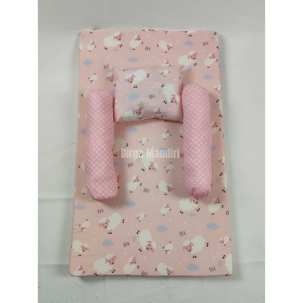 KASUR MATRAS BAYI | MATRAS BUSA | KASUR BUSA BAYI SET BANTAL DAN 2 GULING | KASUR BAYI ALAS TIDUR