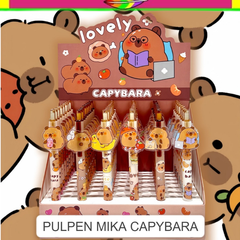 

PULPEN MIKA CAPYBARA TINTA HITAM | PULPEN GEL TINTA HITAM CAPYBARA 0.5MM | PULPEN CETEK MIKA | CAPYBARA | CAPIBARA | CAPY BARA | PULPEN CETEK MIKA CAPYBARA | KMK