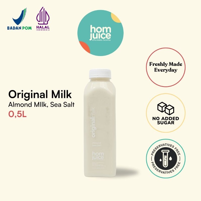 

Homjuice - Original Milk 500 ml (Cold-Pressed Juice/Jus/Detox)