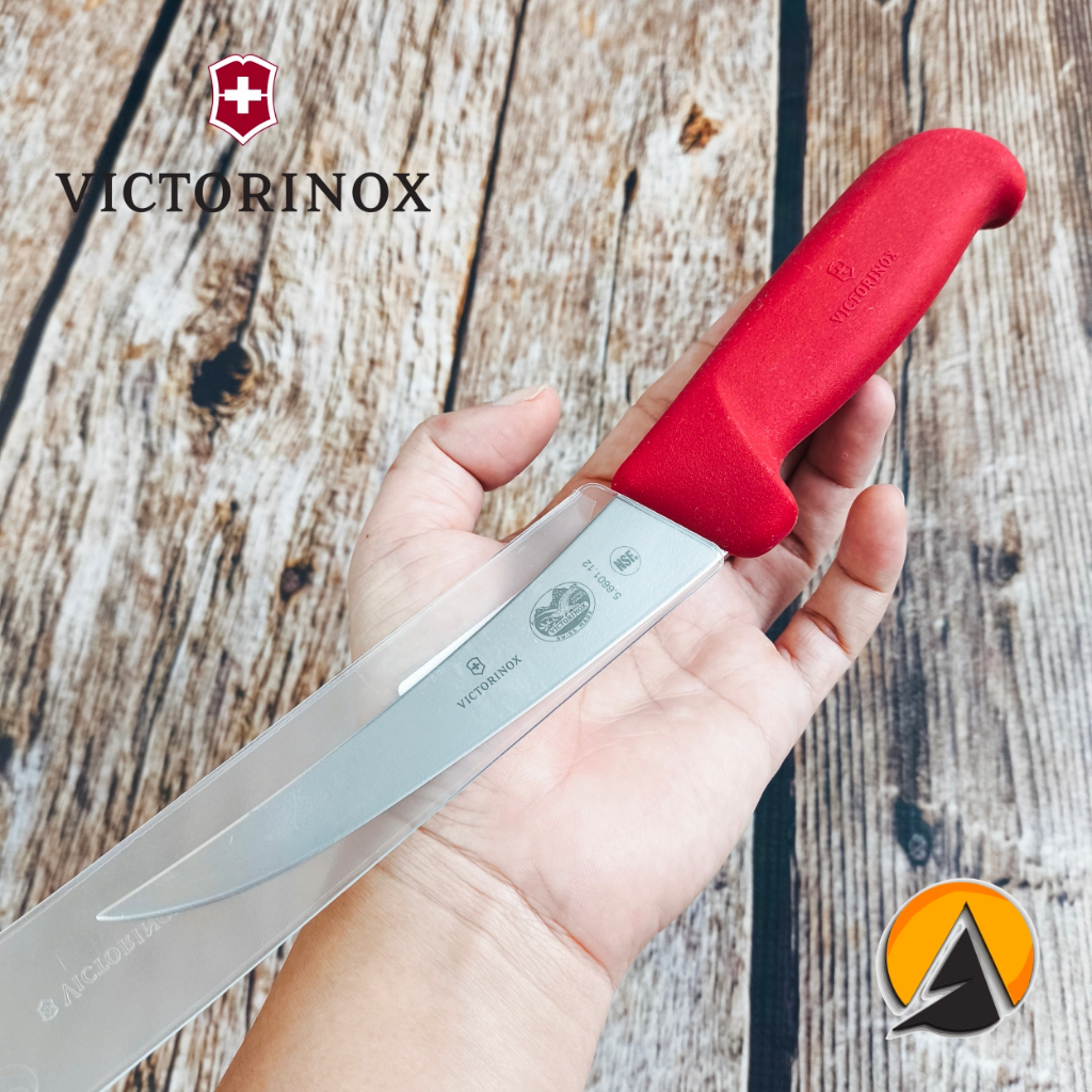 Pisau boning knife victorinox 12 cm original swiss Red 5.6601.12