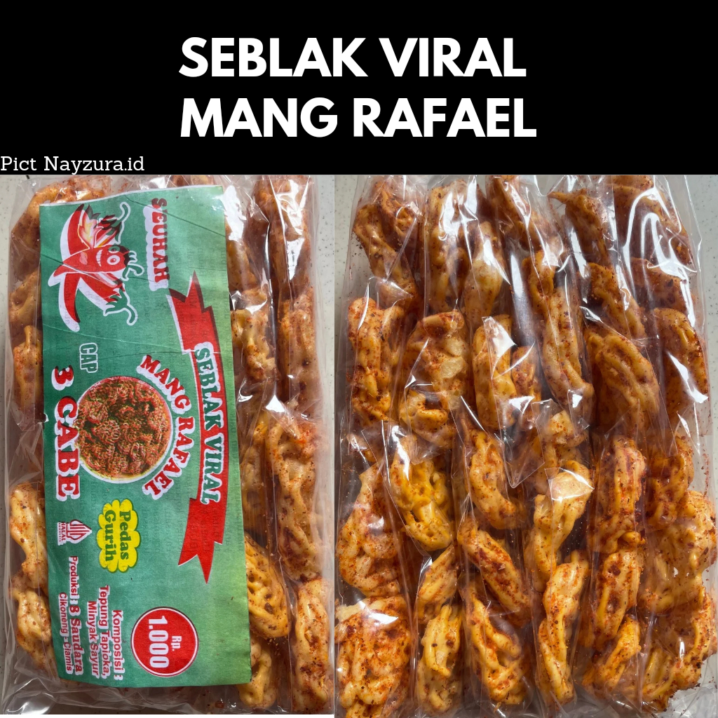 

Nayzura.id | Krupuk Seblak Roda | Seblak Mang Rafael | Seblak pedes | 1 Pack isi 12 pcs