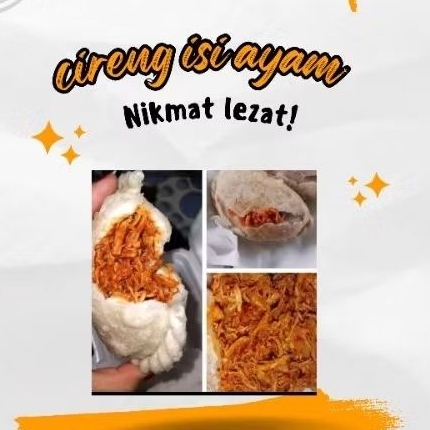 

CIRENG ISI AYAM PEDAS 1PCS ISI 3