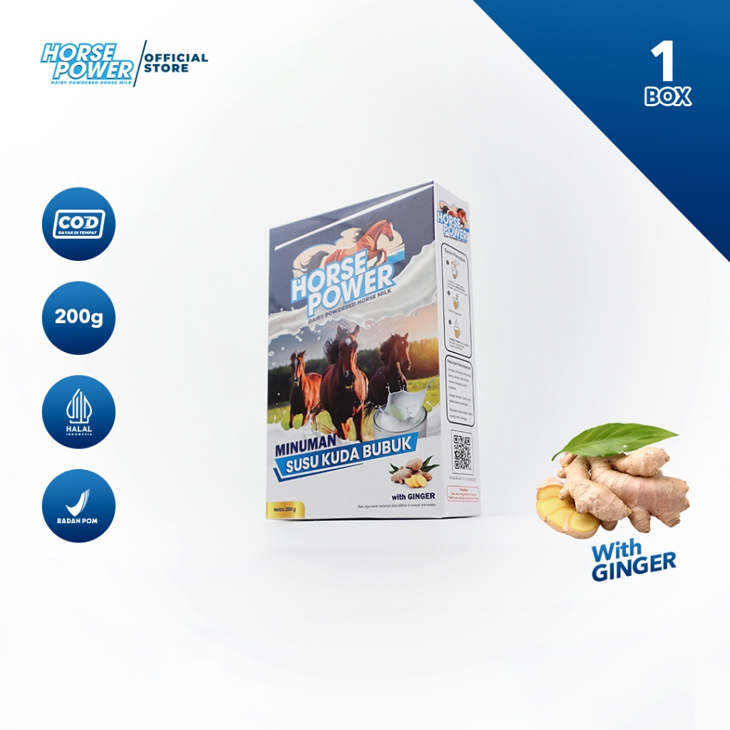 

Horse Power - Minuman Susu Kuda Bubuk 200 Gram 1 Box - Menjaga Kesehatan Tulang dan Sendi