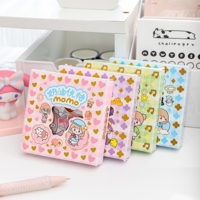 

Sticker Momo Mini Box 2D 100 Lembar Kartun Korea Lucu Anti Air Viral