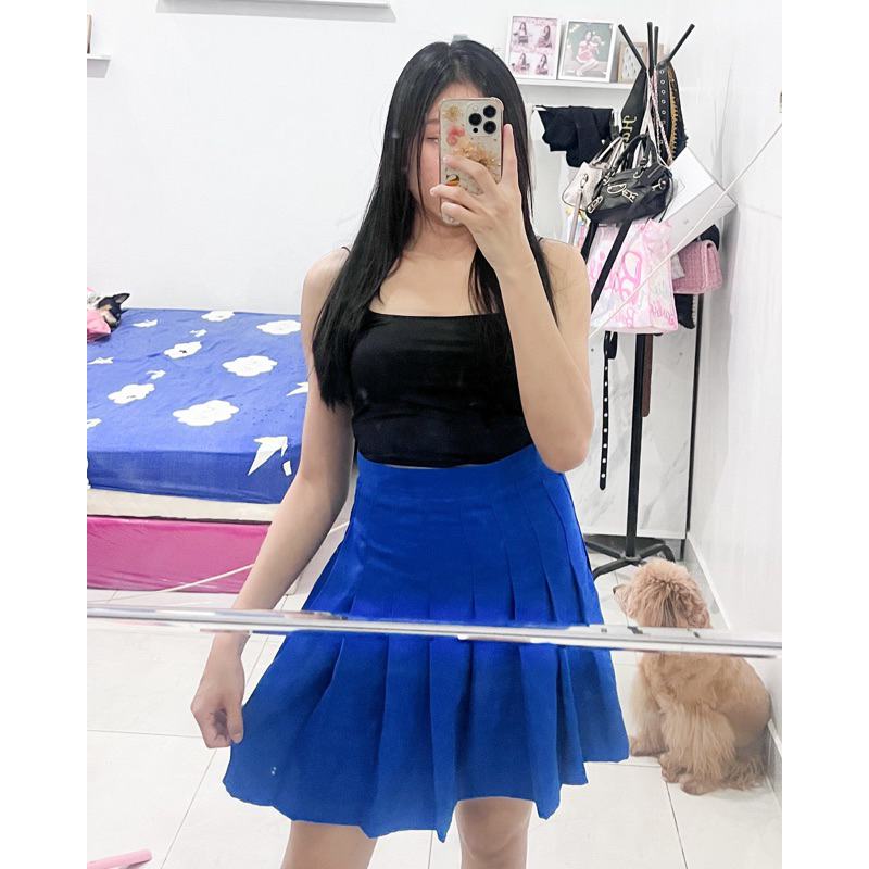 PRELOVED midi mini skirt tennis / rok cewek wanita