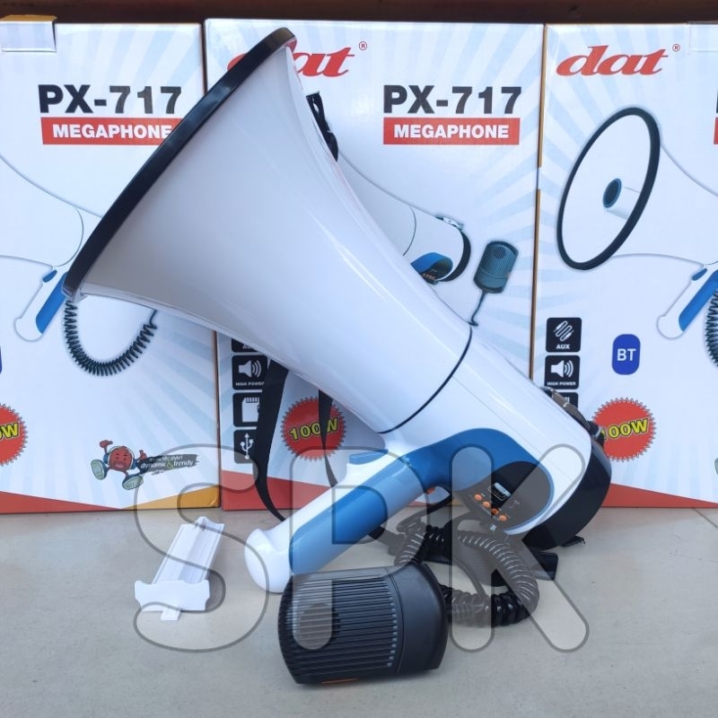 Megaphone Speaker Corong Toa DAT PX 717 + Battery Charger