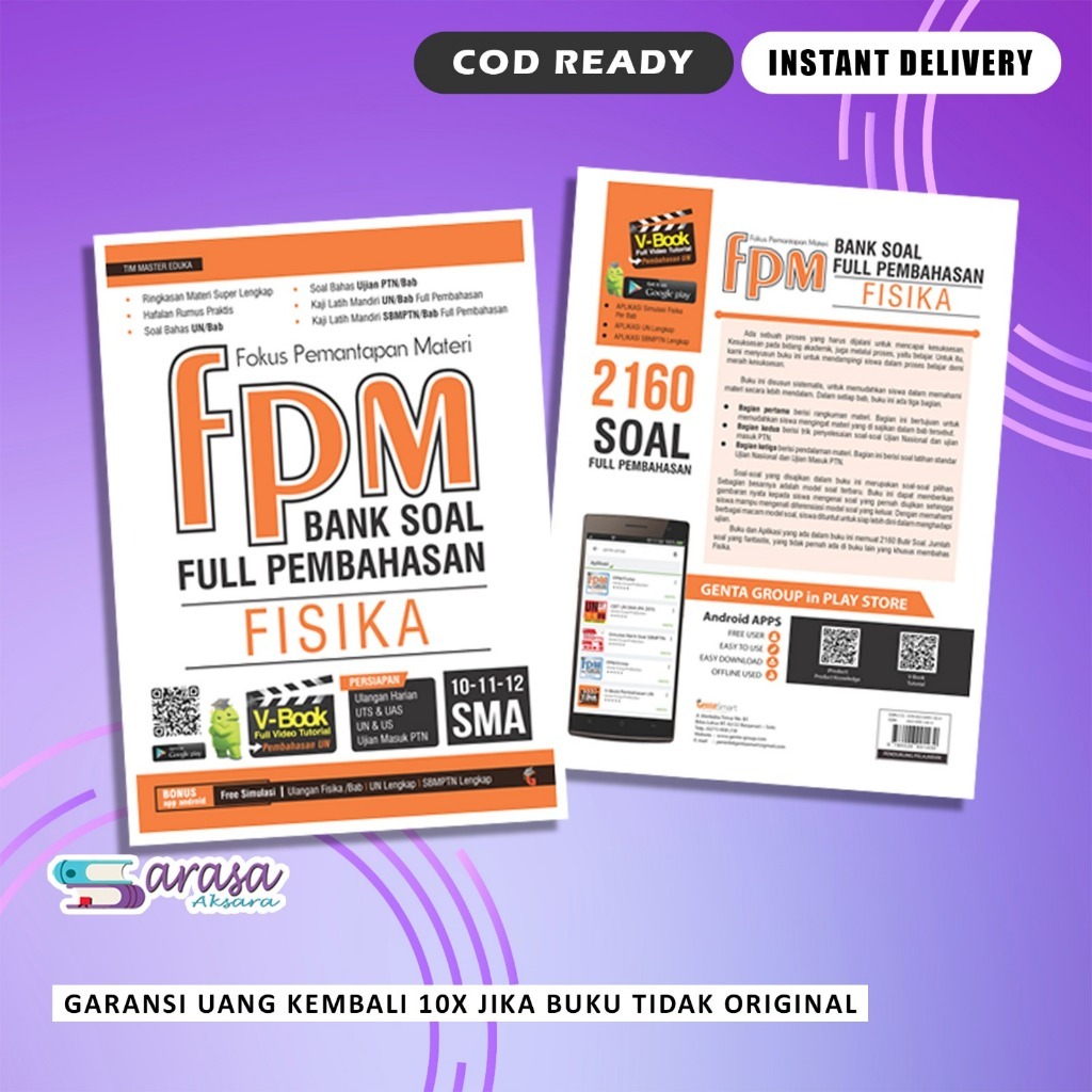 BUKU PELAJARAN SMA - FPM BANK SOAL FULL PEMBAHASAN FISIKA SMA 10-11-12 TERLENGKAP