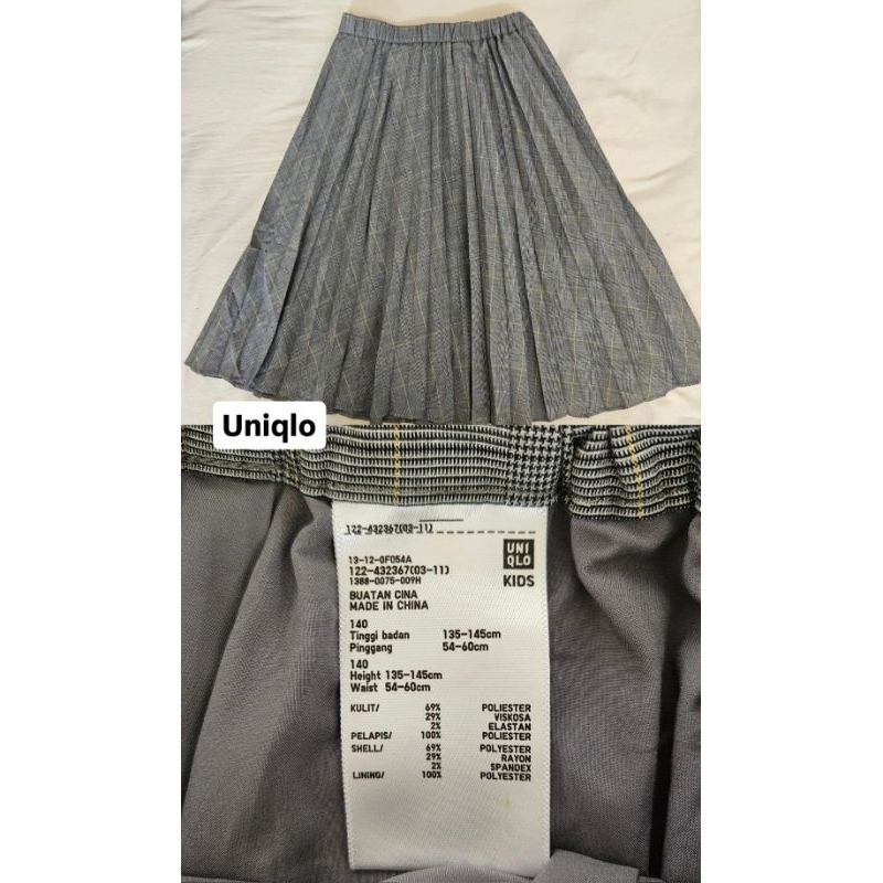 -PRELOVED- rok abu muda dan rok abu tua | rok mini | uniqlo