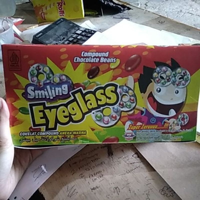 

eyeglasssmiling chocolate beans