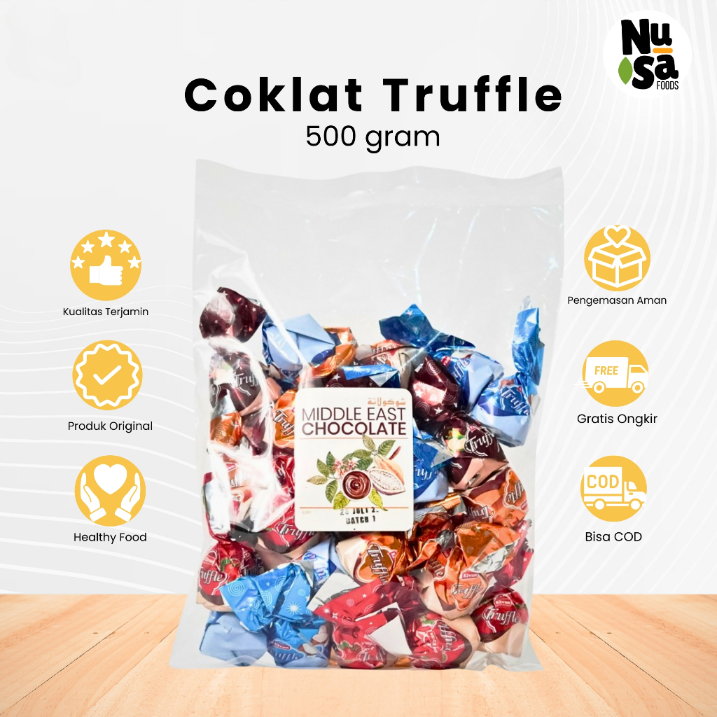 

Coklat Arab Truffle Mix 500 Gram Coklat Import Oleh Oleh Haji Umroh