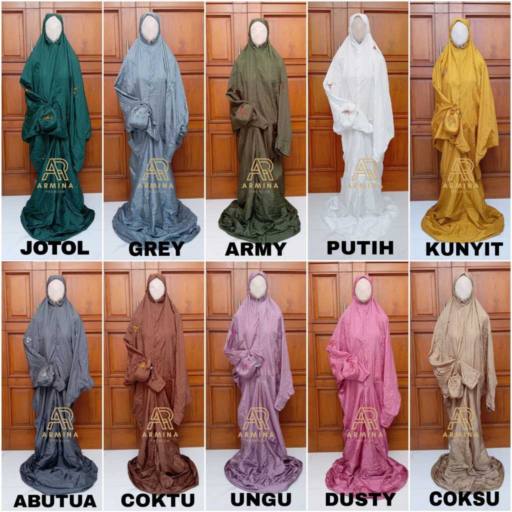 MUKENA PARASUT JUMBO MODEL TERUSAN MUKENA TERUSAN JUMBO LOUFIE