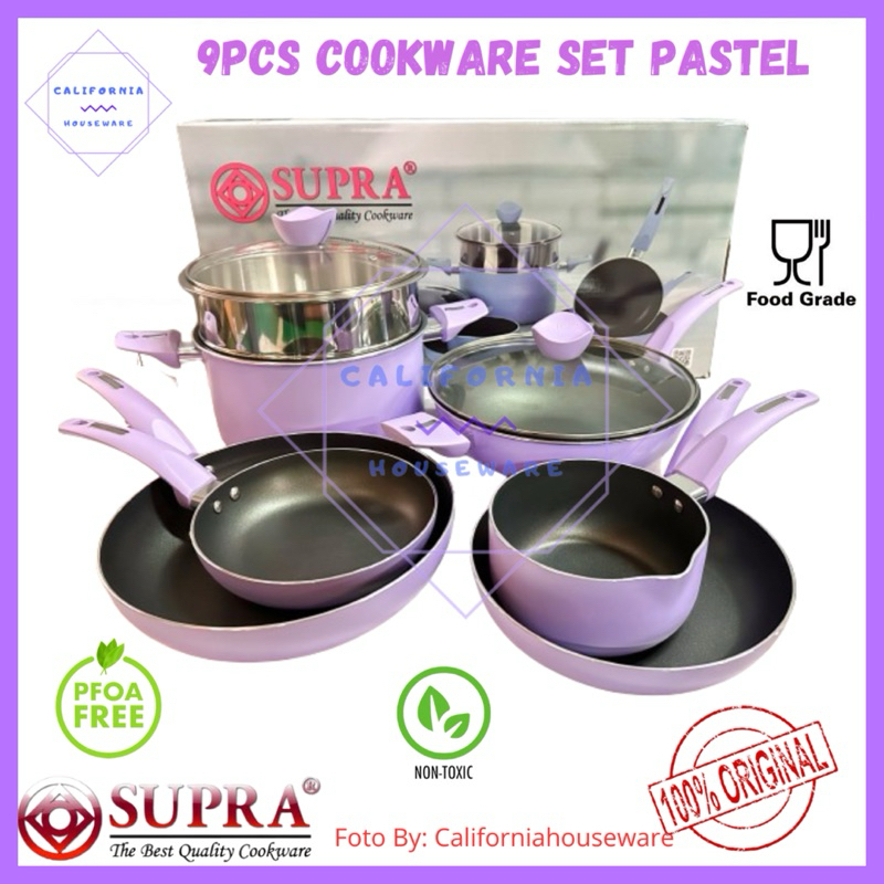 Panci SUPRA 9pcs NEW PASTEL / Panci SUPRA 9pcs Pastel