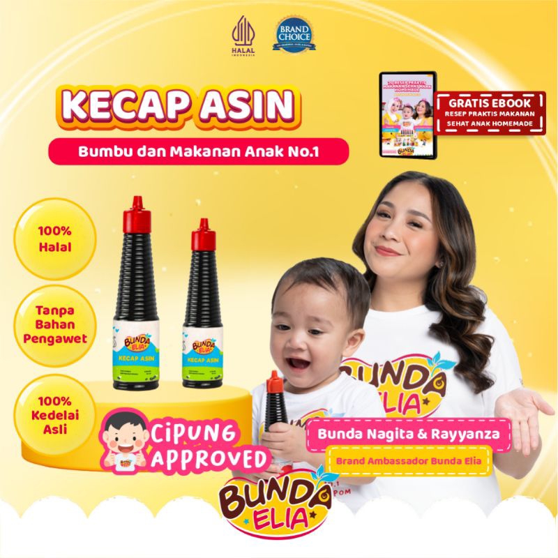 

Bumbu Bunda Elia - Kecap Asin Non MSG / Kecap Asin MPASI / Kecap Asin Anak / Kecap