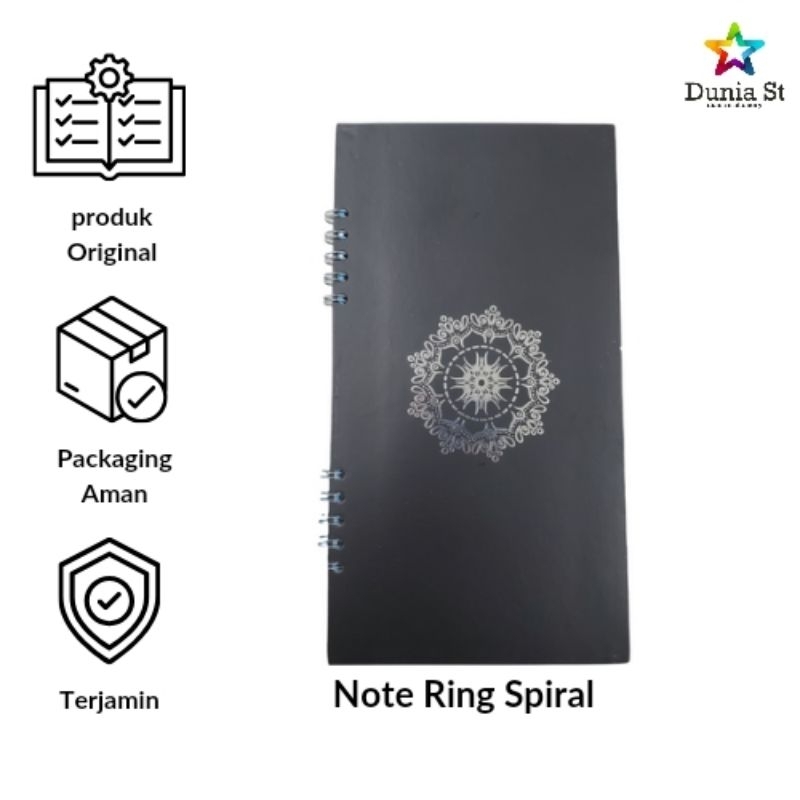 

note ring 10 spiral panjang