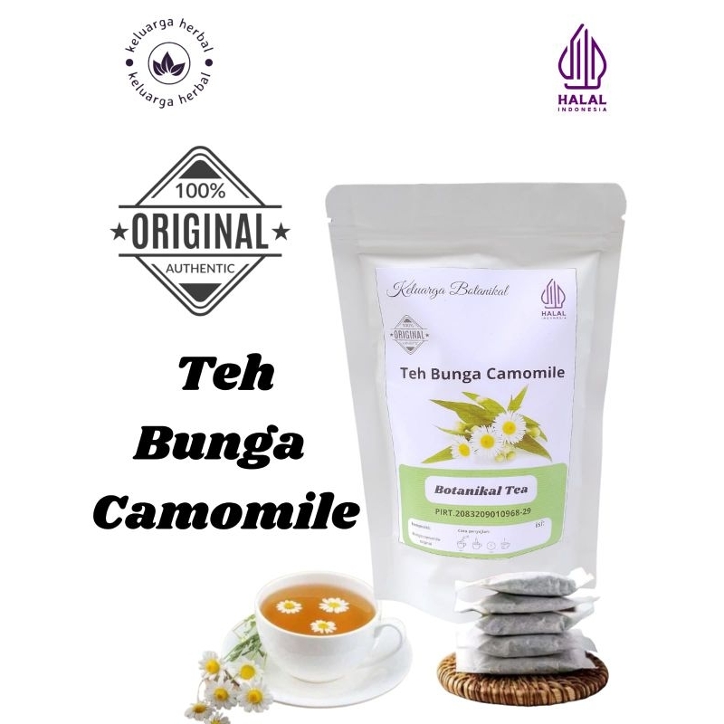 

TEH BUNGA CHAMOMILE | CHAMOMILE LEAF TEA : TEH INSOMNIA ISI 10 -20 & 30 TEABAG