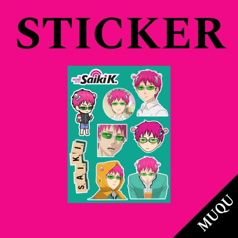 STIKERS ANIME SAIKI K  A6