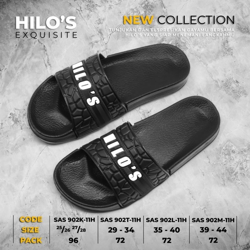 HILO'S SANDAL SELOP SLIDE ANAK REMAJA LAKI-LAKI DAN PRIA DEWASA SANDAL KEKINIAN
