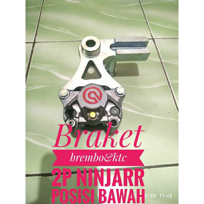 braket caliper brembo&ktc2p belakang NinjaRR