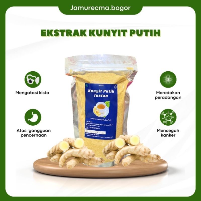 

RECMA Kunyit Putih Instan 200gr cegah Kanker Kista