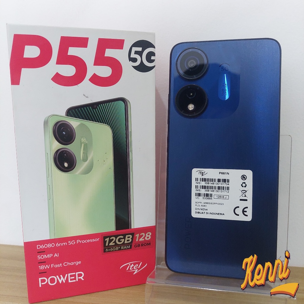 Infinix Itel P55 5G 6/128 Second Fullset Original Resmi