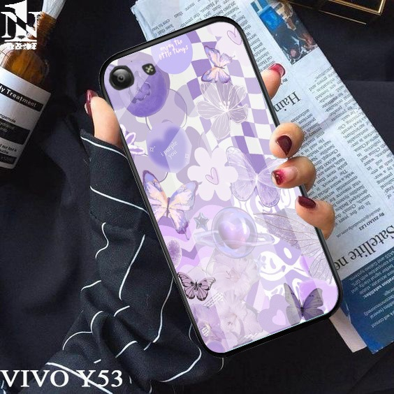 Case Vivo Y53  [Purple Aesthetic] Aneka casing, case, kondom hp, custom case, case aesthetic case mu