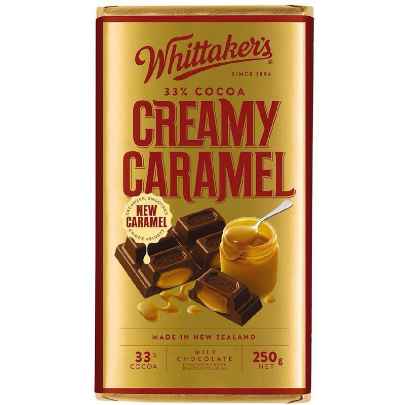 

Whittaker's Creamy Caramel 33% Cocoa 250g - Australia