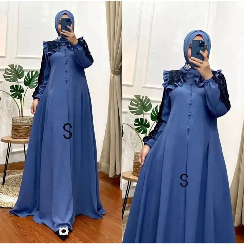 Gaun NANDINI_ gaun pesta muslimah modern_ gaun kekinian elegan Gaun pesta muslimah modern Gaun pesta