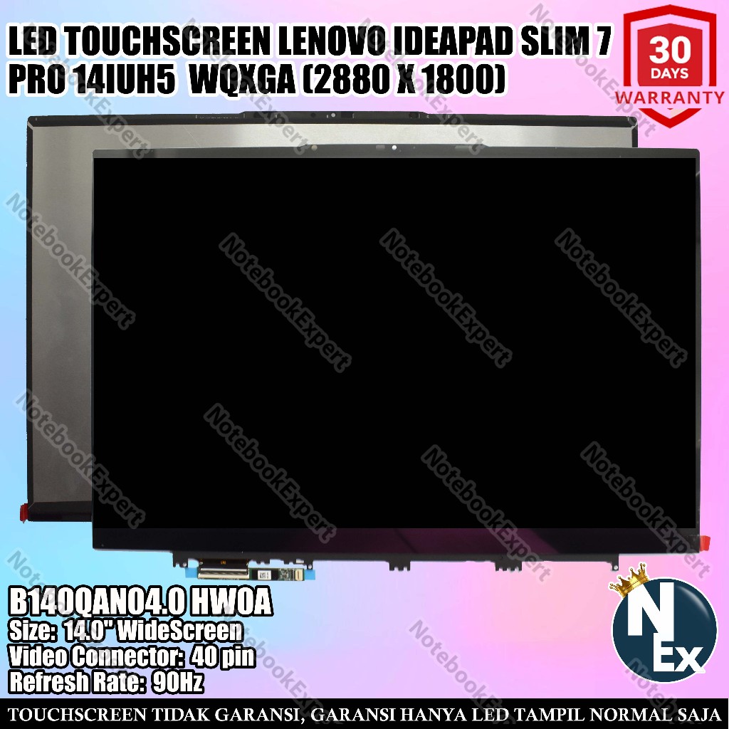 LED TOUCHSCREEN LENOVO IDEAPAD SLIM 7 PRO 14IUH5  WQXGA (2880X1800)