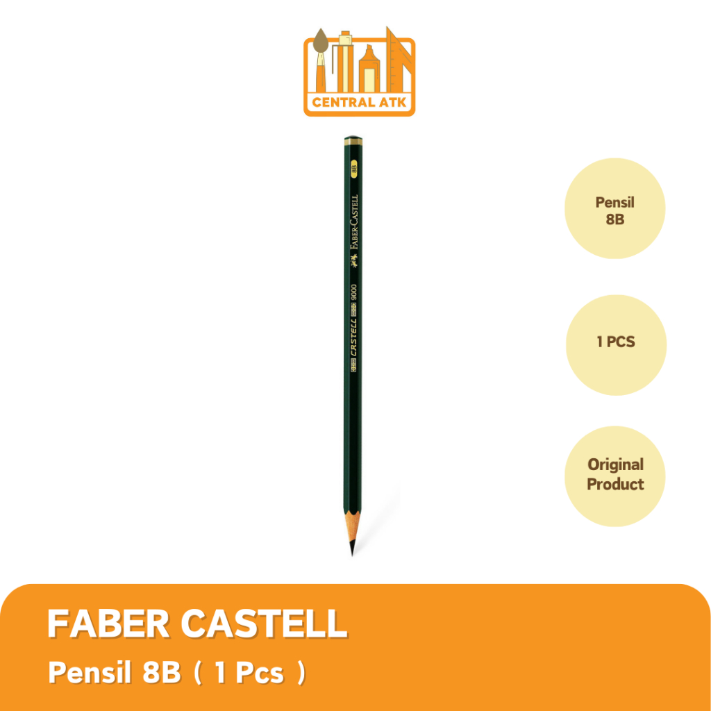 

PENCIL / PENSIL FABER CASTELL 8B (1 PCS)