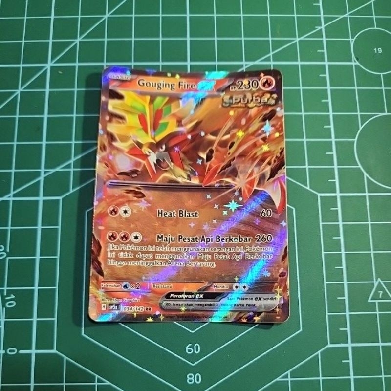 Gouging Fire ex rr sv5s kartu pokemon tcg indonesia