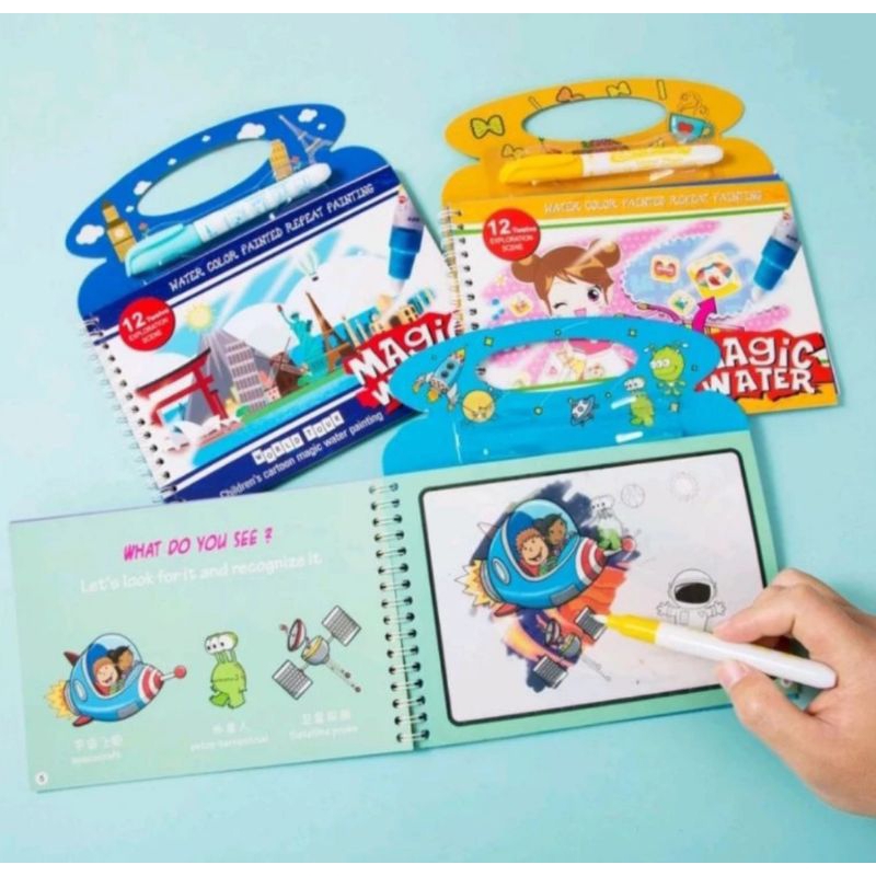 

Magic Coloring Book Besar / Magic Water Book / Buku Mewarnai / Buku Anak
