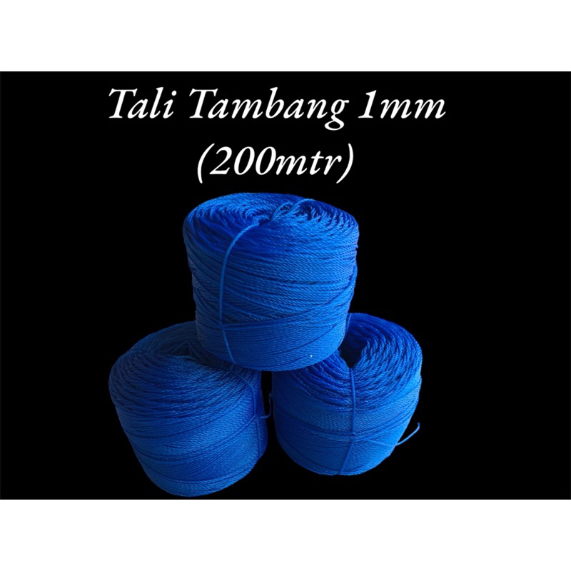 

Tali Tambang 1mm panjang 200 meter tiap roll, TERMURAH!!!