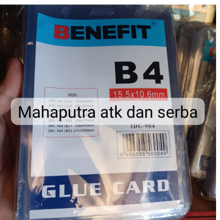 

1 pak isi 20 mika nama b4 Tempat Case ID CARD / Mika ID Card / ID Card Holder / Name Tag Mika / Glue Card