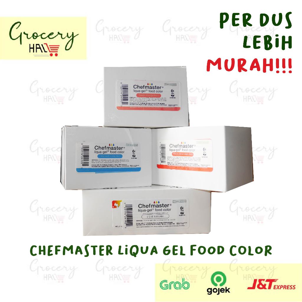 

[ HARGA DUS ] CHEFMASTER LIQUA GEL FOOD COLOR ANEKA WARNA