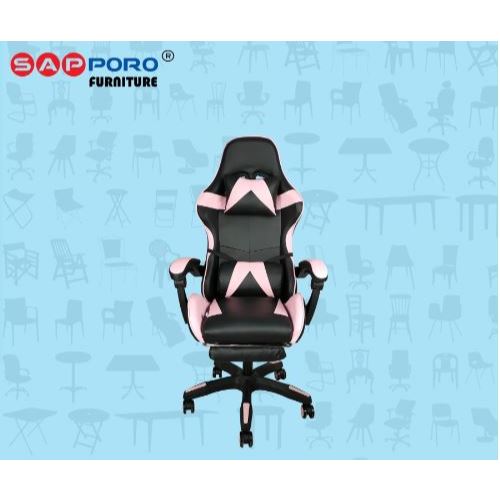 Gaming Chair Kursi Gaming Kursi Kerja SAPPORO THANET - Pink