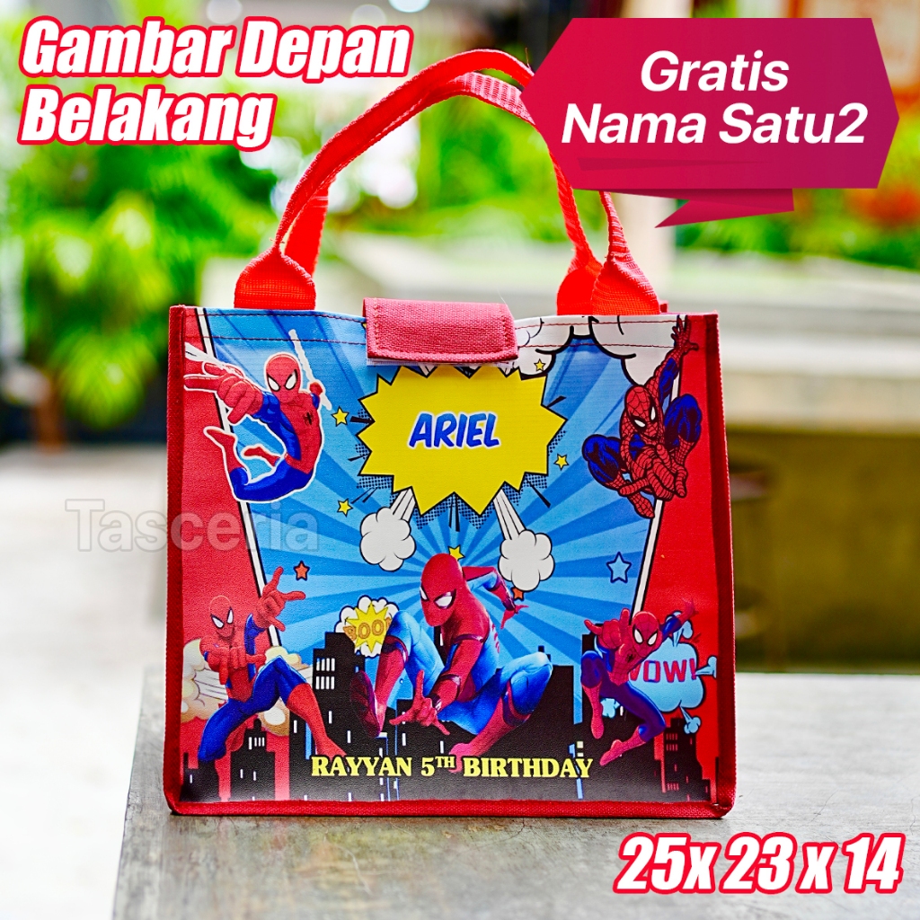Tote Bag Ulang Tahun Anak Karakter Spiderman