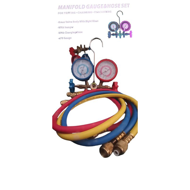 Manifold Set R22 Hengsen | Testing Manifold Set | Analyzer AC