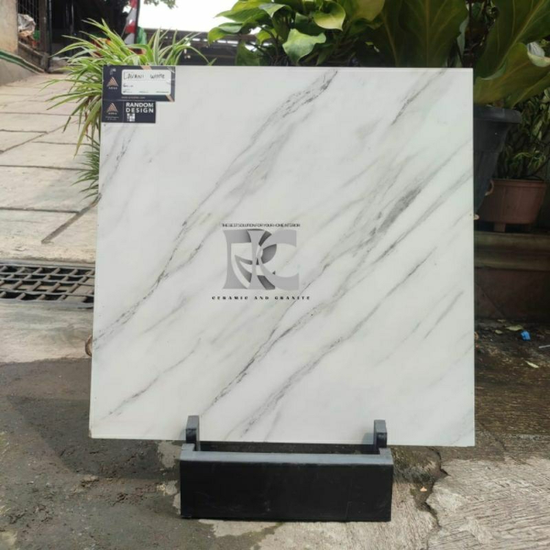 GRANIT LANTAI 60X60 LAVANI WHITE / KWR / ARNA/ GLOSSY