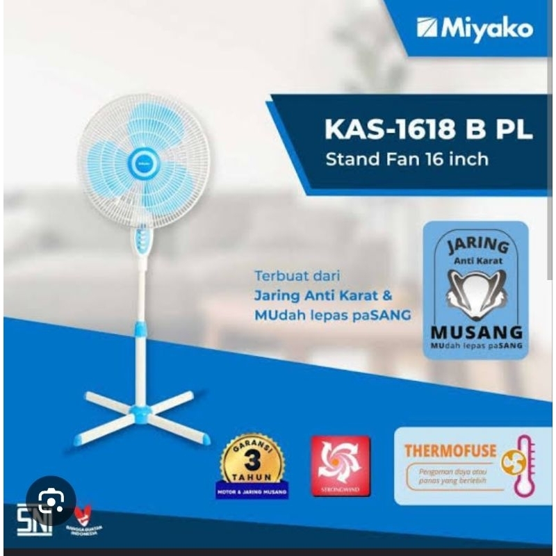 Kipas Angin Miyako KAS 1618 B PL