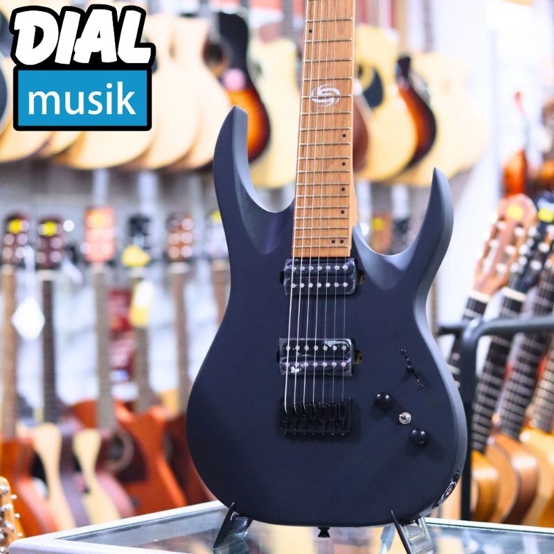 SQOE SEIB7S 7 String Black - SQOE SEIB 7S / SQOE SEIB-7S / SQOE Seven String