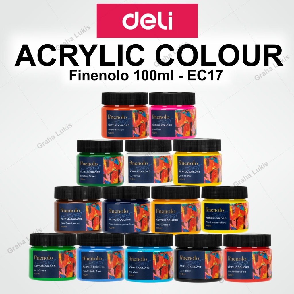 

Deli Acrylic Colour Paint / Cat Akrilik / Cat Lukis 100ml - EC17