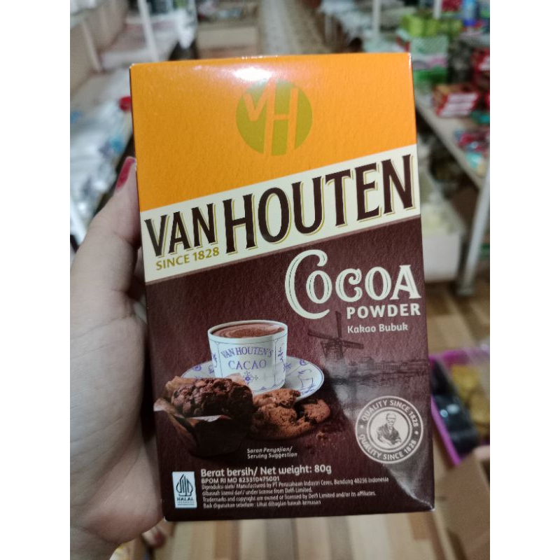 

VAN HOUTEN COCOA POWDER 80gr COKLAT BUBUK VAN HOUTEN