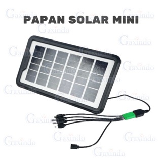 PAPAN SOLAR MINI GAXINDO 3.5W 3.5V-4.2VOLT 5 PORT P410 CHARGER PAPAN SOLAR CAMPING