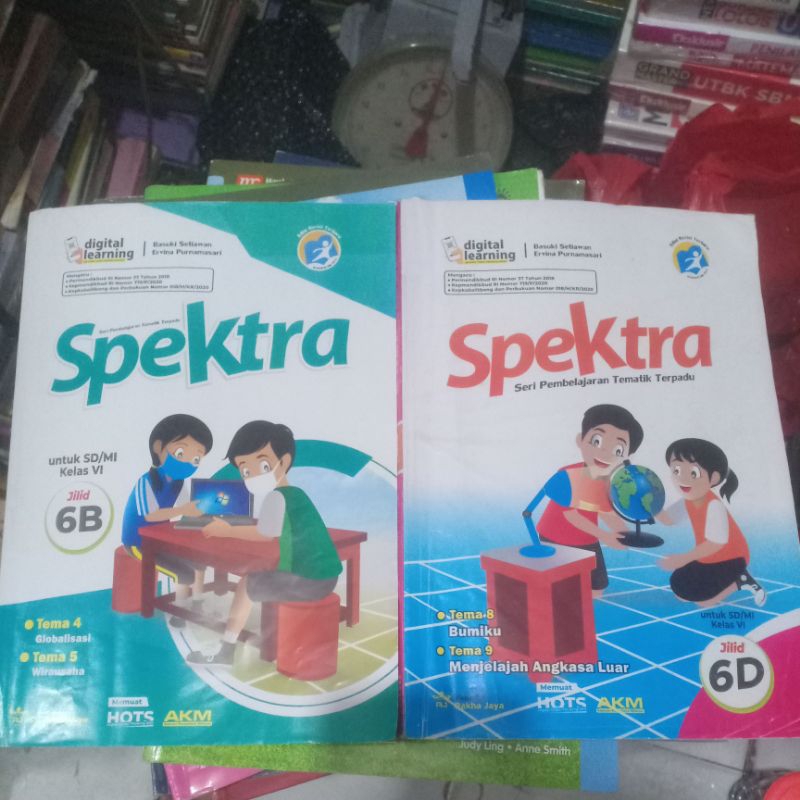 BUKU BEKAS SPEKTRA 6B & 6D KURIKULUM 2013 HOTS AKM