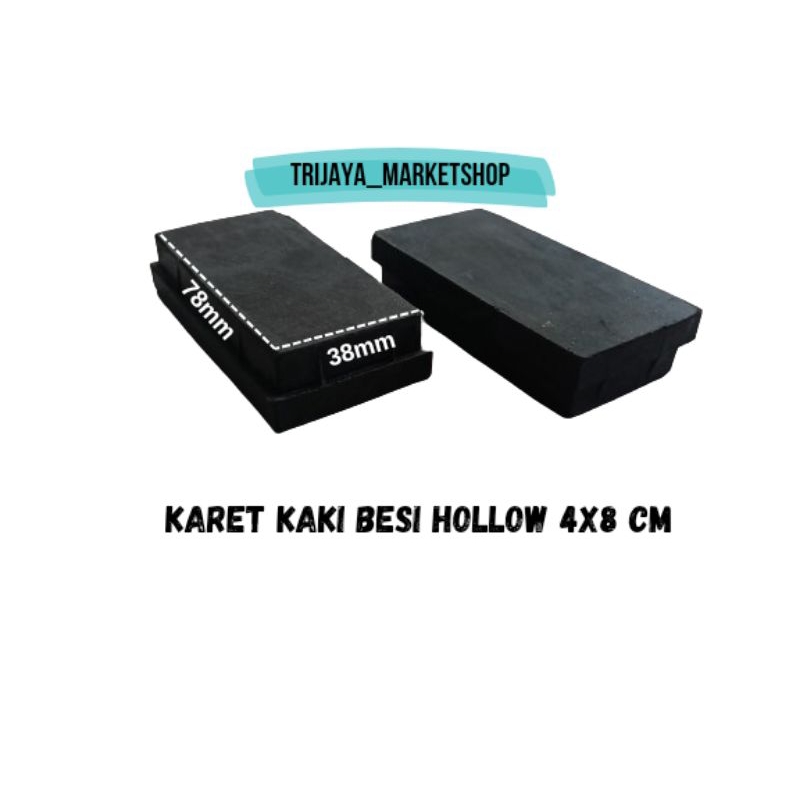 karet hollow 4x8 alas kaki besi hollow 4x8cm